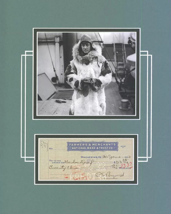 Richard E. Byrd autograph