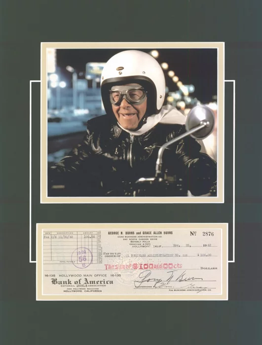 George Burns autograph