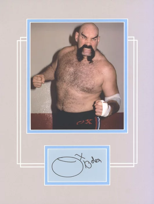 Ox Baker autograph