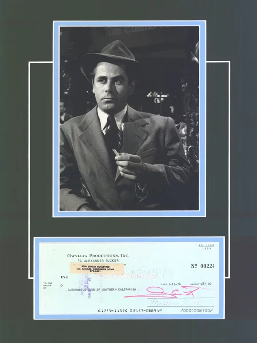 Glenn Ford autograph