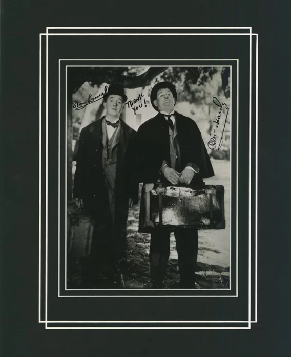 Laurel & Hardy autograph