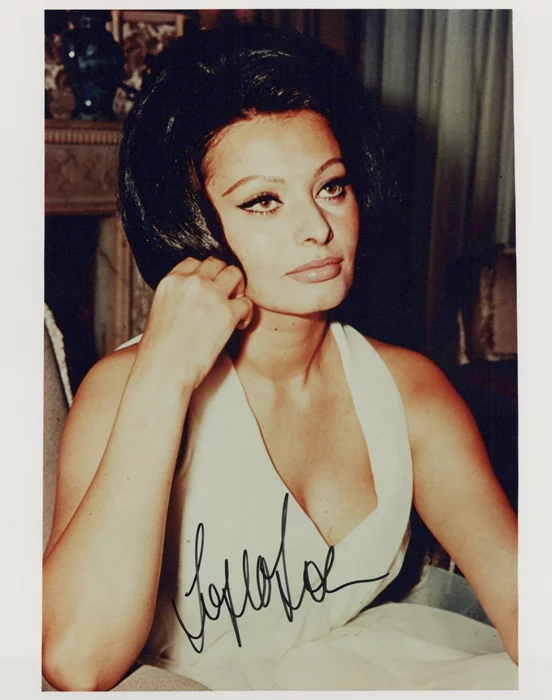 Sophia Loren autograph
