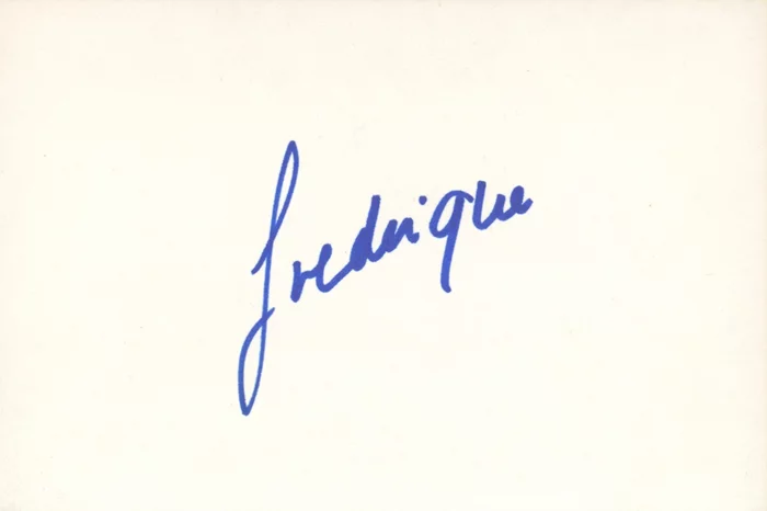 Frederique Van Der Wal autograph