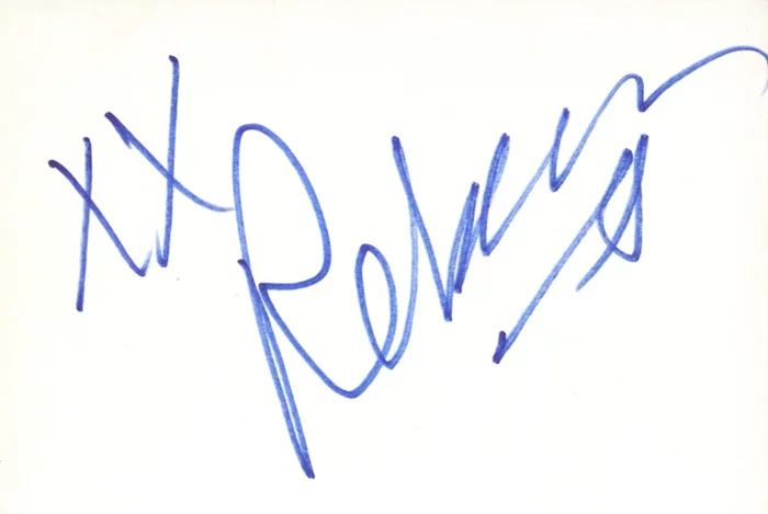 Rebecca Romijn autograph
