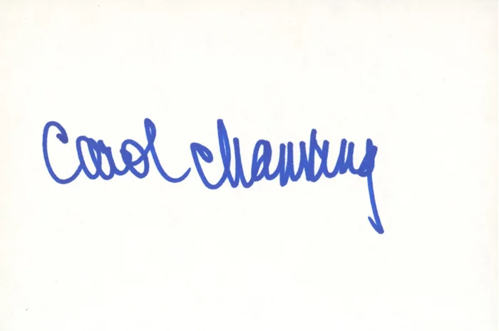 Carol Channing autograph