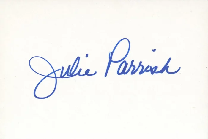 Julie Parrish autograph