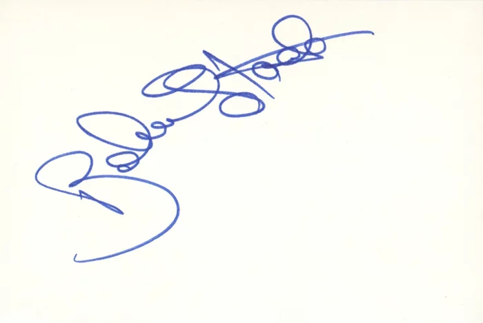 Robert Stack autograph