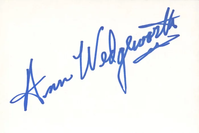Ann Wedgeworth autograph