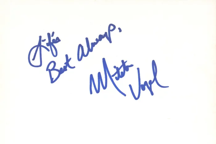 Mitch Vogel autograph