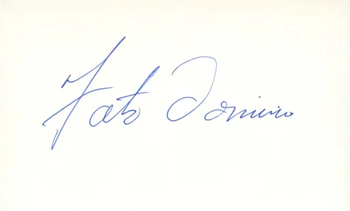 Fats Domino autograph