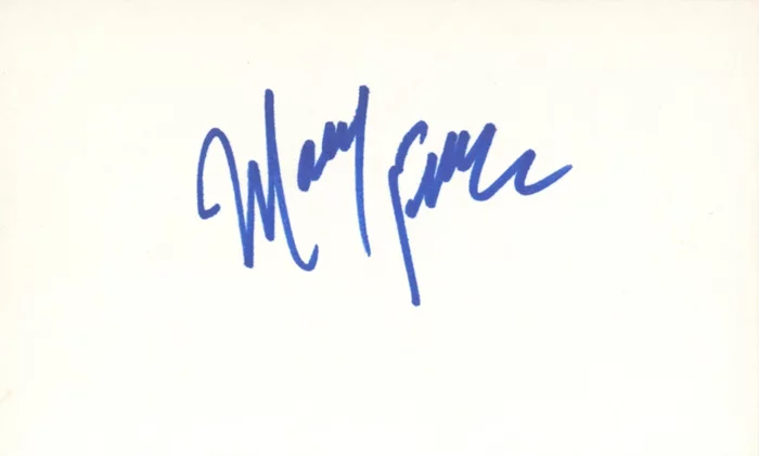 Mary Frann autograph