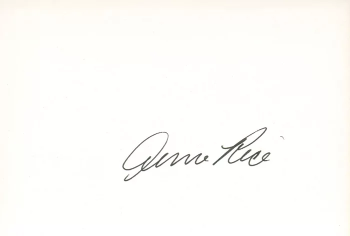 Anne Rice autograph