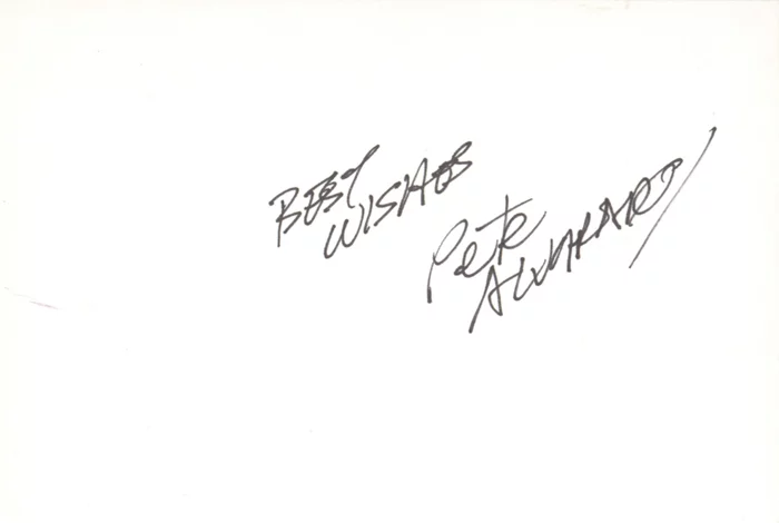 Pete Alvarado autograph