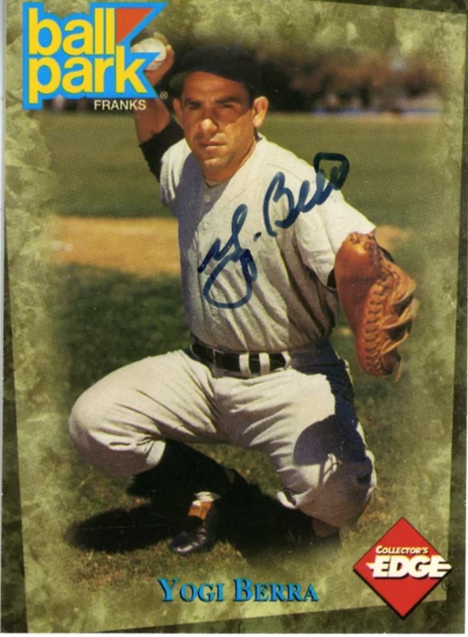 Yogi Berra autograph