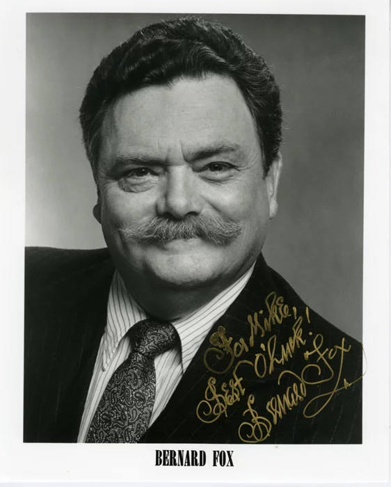 Bernard Fox autograph