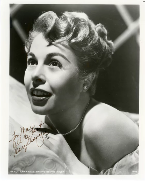 Marge Champion autograph