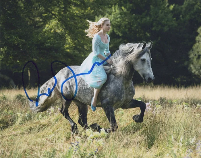 Lily James autograph