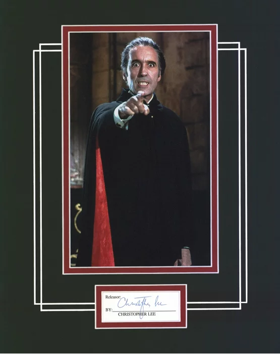 Christopher Lee autograph