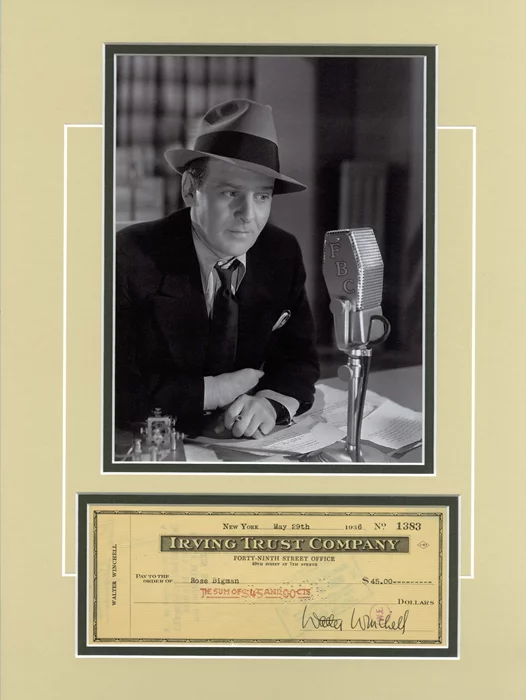 Walter Winchell autograph