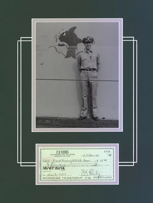 Eugene B. Fluckey autograph