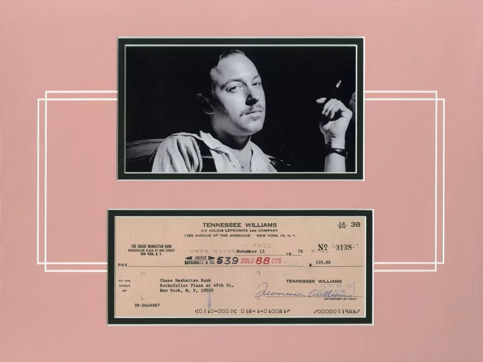 Tennessee Williams autograph
