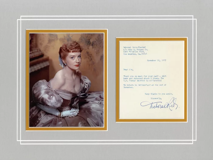 Deborah Kerr autograph