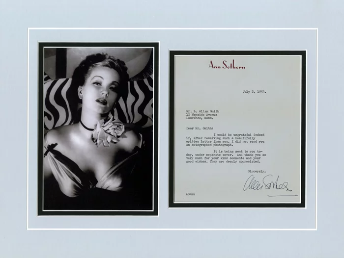 Ann Sothern autograph