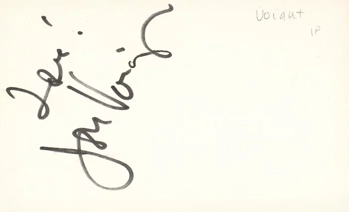 Jon Voight autograph