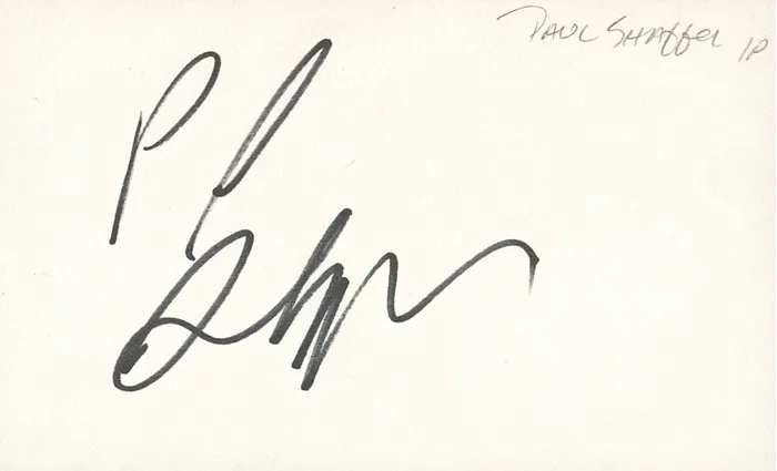 Paul Shaffer autograph