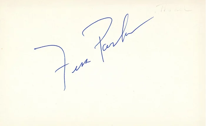 Fess Parker autograph