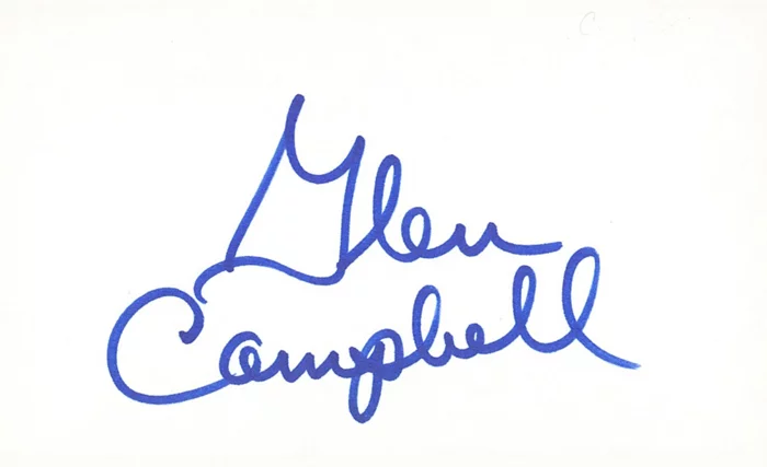 Glen Campbell autograph