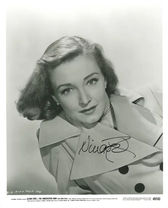 Nina Foch autograph