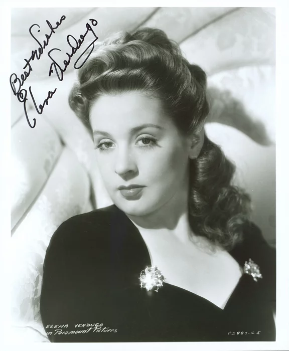Elena Verdugo autograph