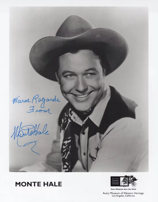 Monte Hale autograph