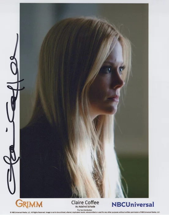 Claire Coffee autograph