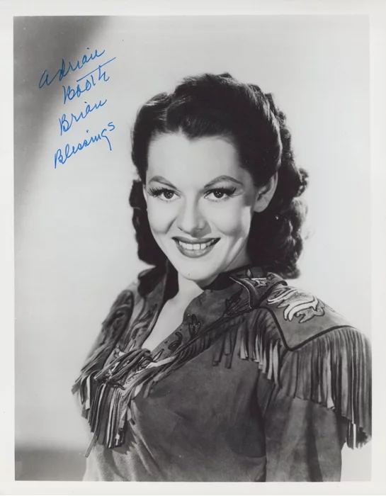 Adrian Booth autograph