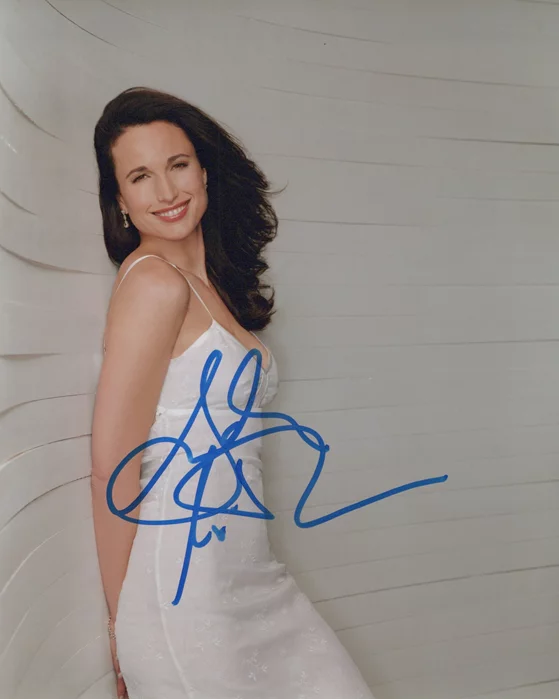 Andie MacDowell autograph