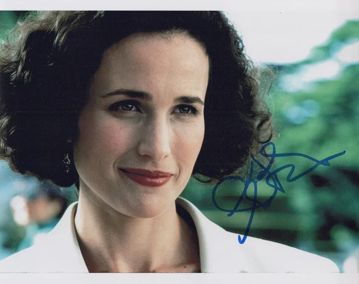 Andie MacDowell autograph