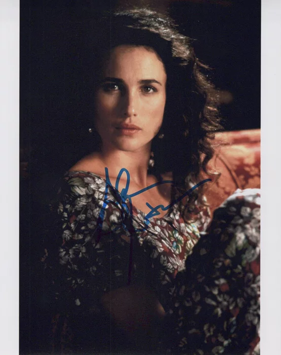 Andie MacDowell autograph