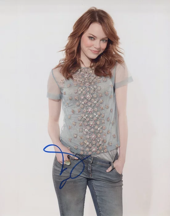 Emma Stone autograph