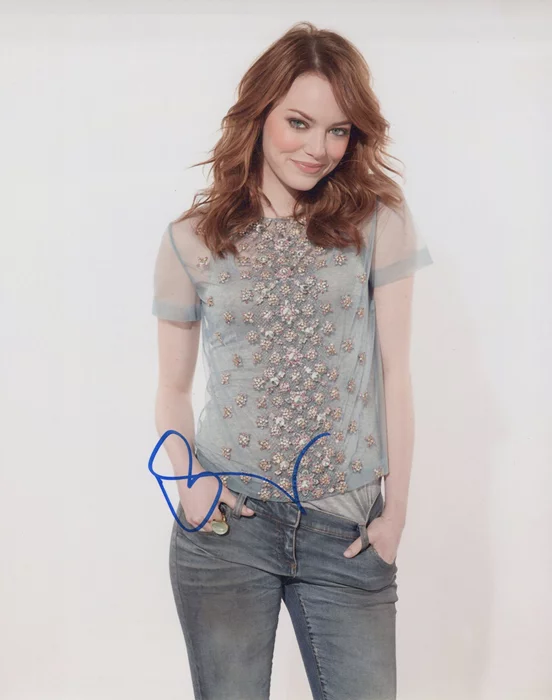 Emma Stone autograph