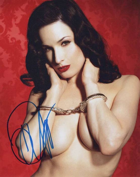 Dita Von Teese autograph