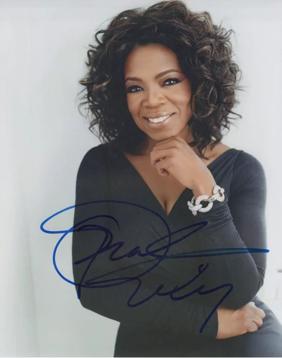 Oprah Winfrey autograph