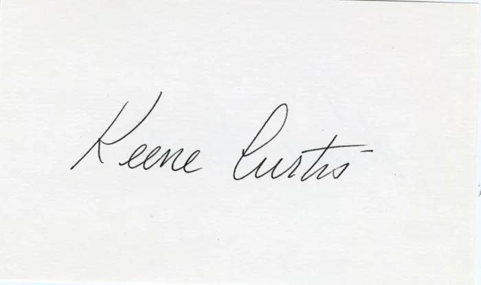 Keene Curtis autograph