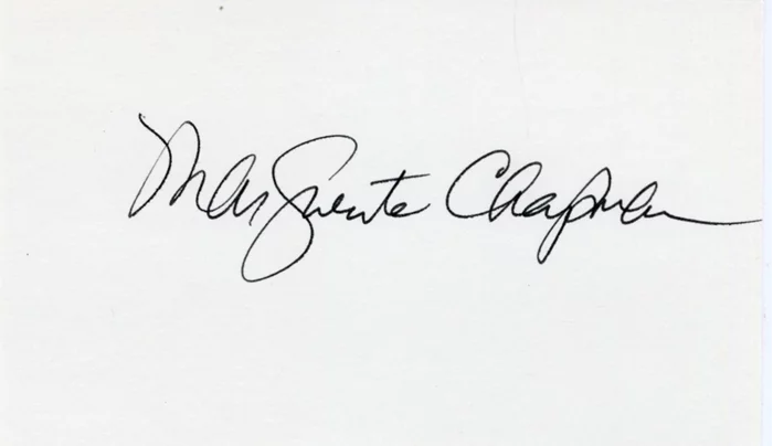 Marguerite Chapman autograph