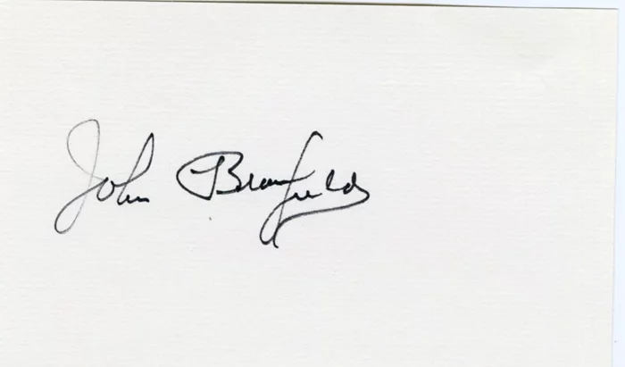 John Bromfield autograph