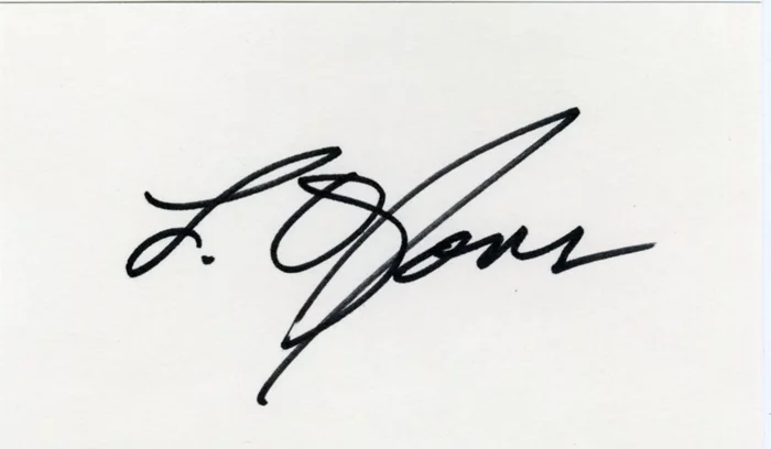 L.Q. Jones autograph