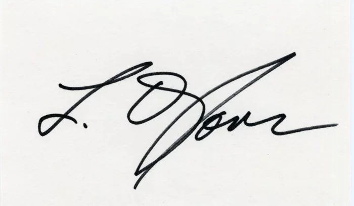 L.Q. Jones autograph