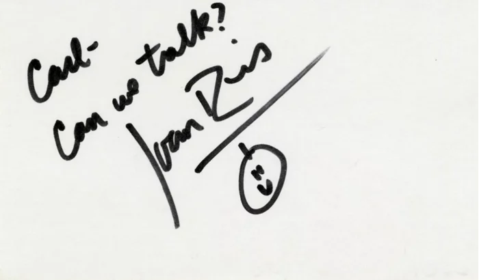 Joan Rivers autograph