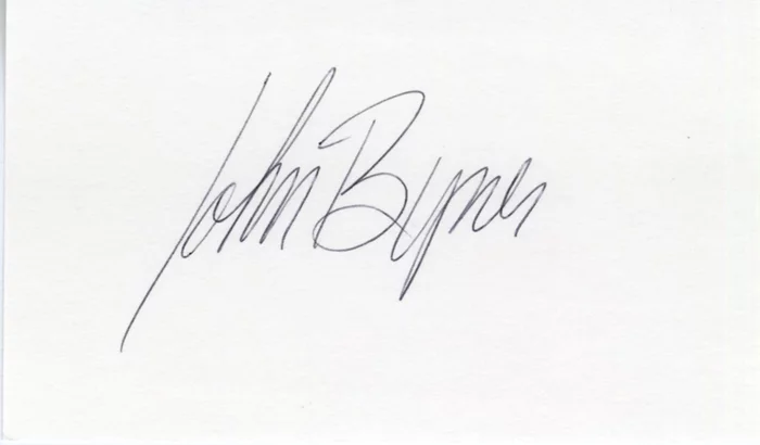 John Byner autograph